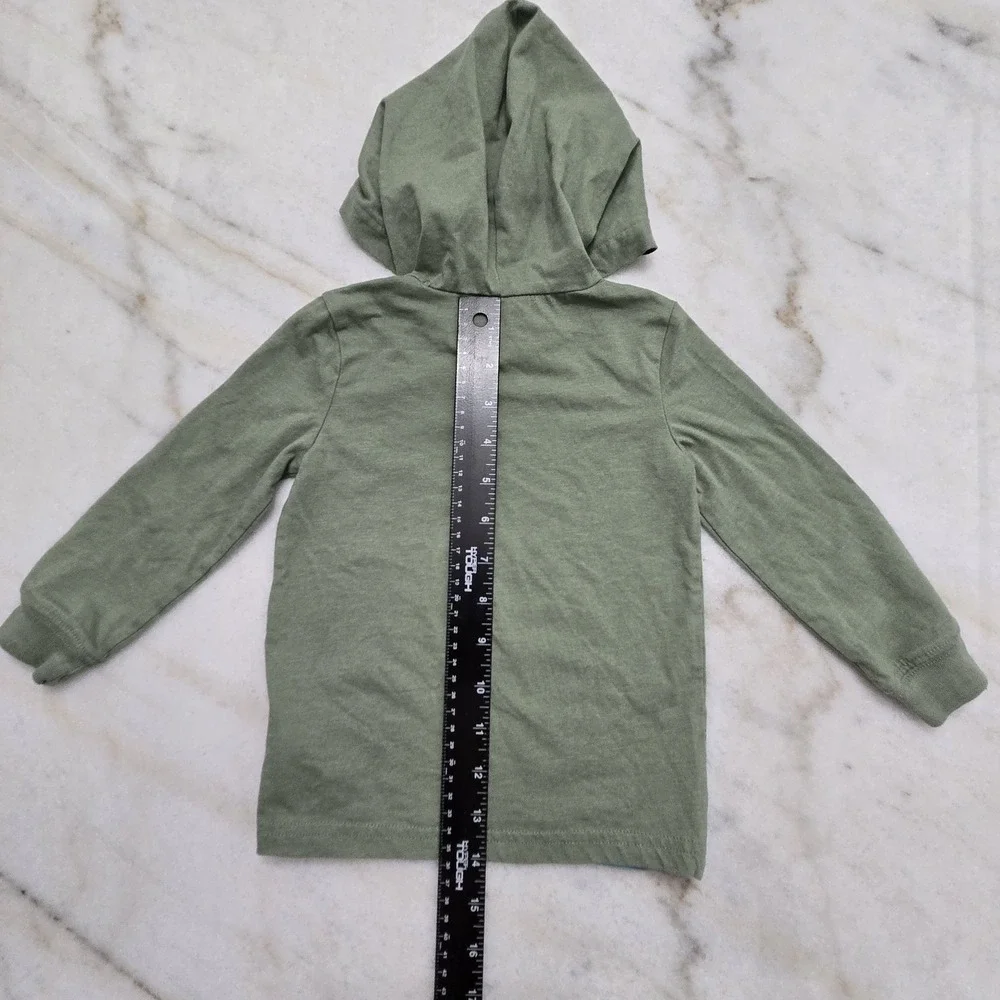 Carter's‎ Boys 2T Jogger Set 'Dino Crew' T-Rex Dinosaur Hooded Green Navy Blue